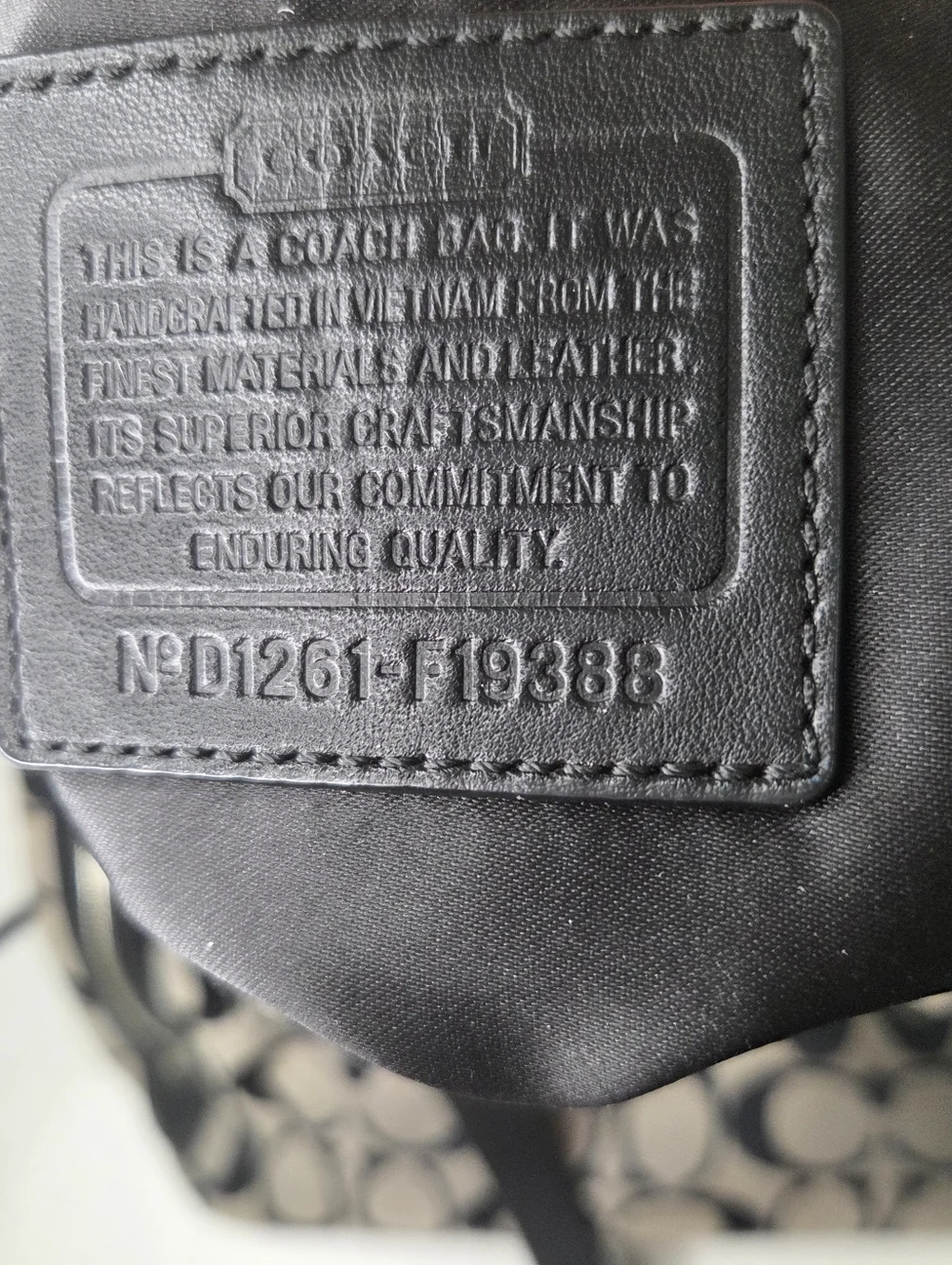 Coach F19388 Gallery Signature Zip Tote Black Black & Gray - Picture 11 of 15